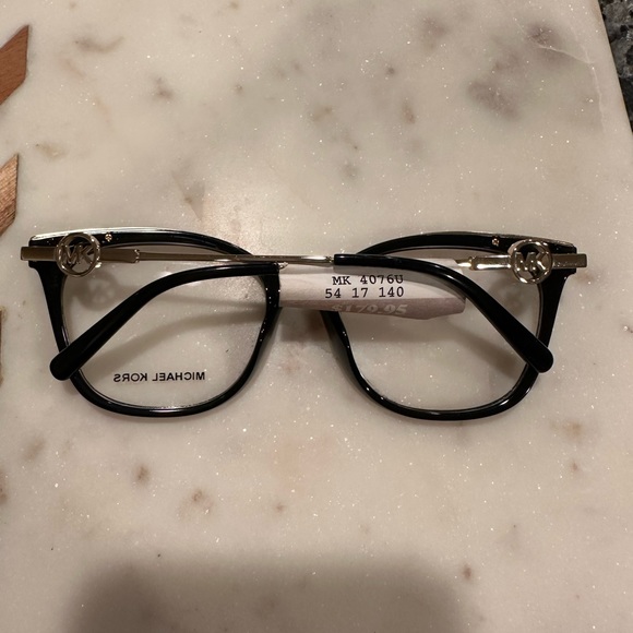 Accessories Michael Kors Black And Metal Prescription Eyeglasses